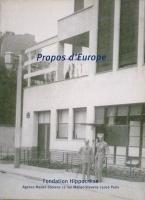 Catalogue Propos d'Europe I